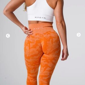 NVGTN Burnt Orange Camo Seamless Leggings